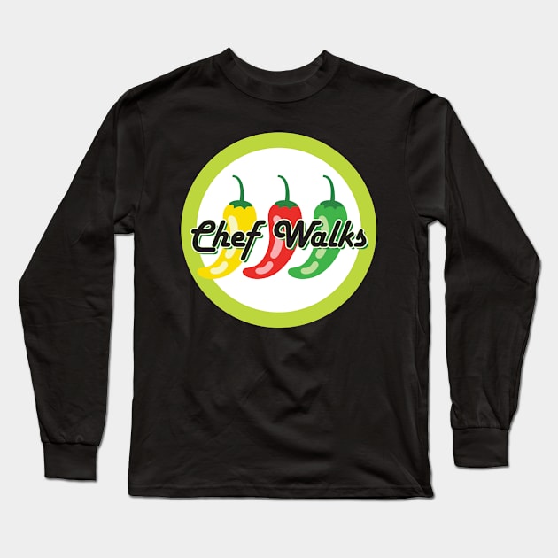 Chef Walks Logo Long Sleeve T-Shirt by Chef Walks